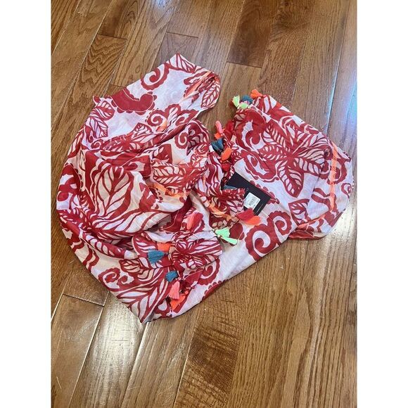 New Lane Bryant Scarf Wrap Saronge Cover up Colorful Vacation Spring Break - Picture 2 of 4